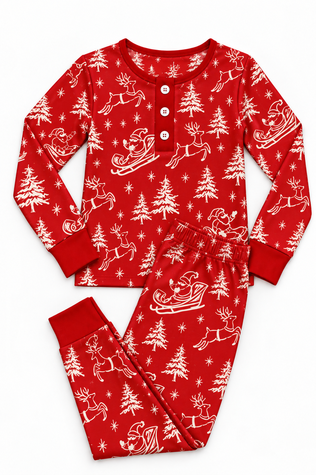 Daydream Bamboo Comfort Set - Vintage Christmas Red