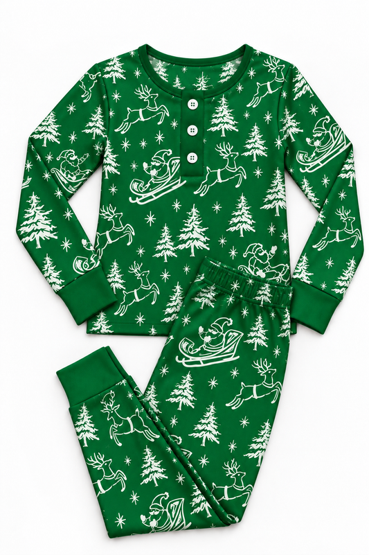 Daydream Bamboo Comfort Set - Vintage Christmas Green