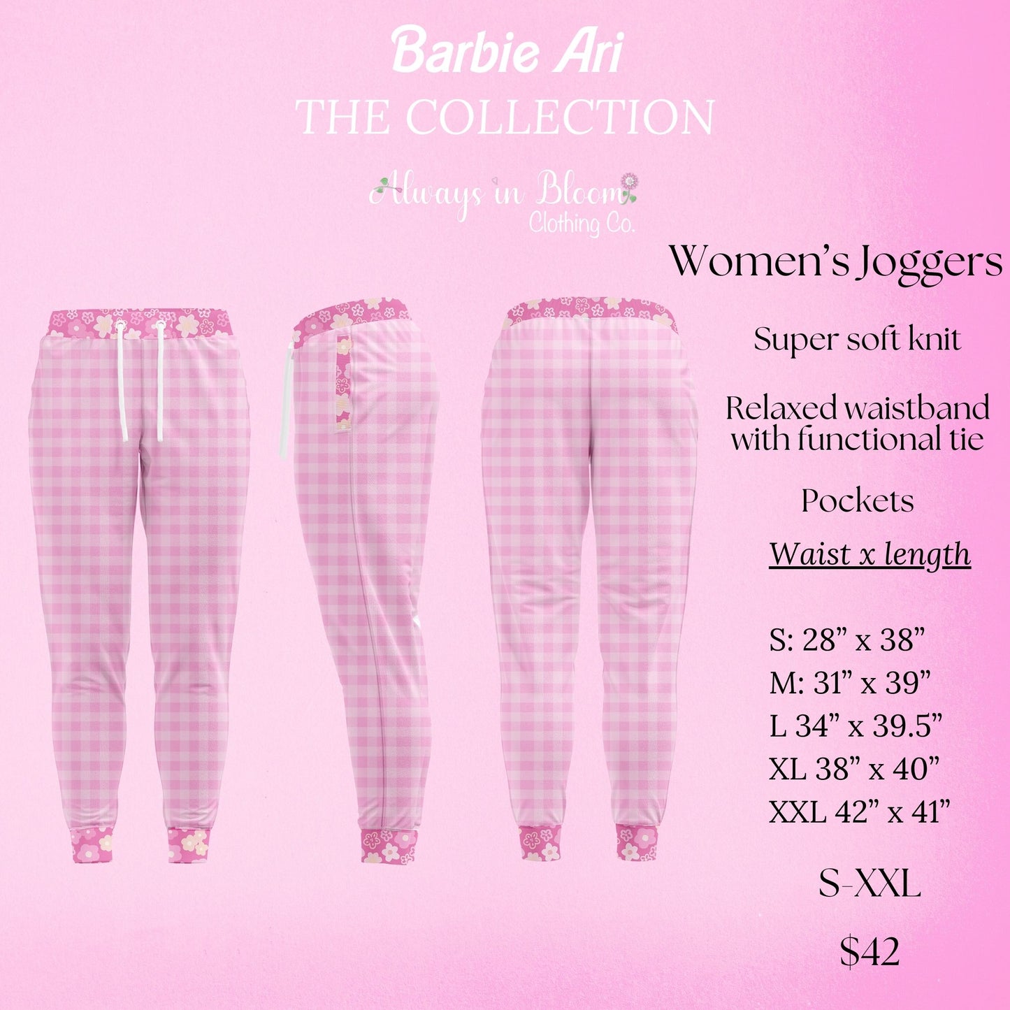 Women's Joggers - Barbie Ari