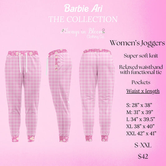 Women's Joggers - Barbie Ari