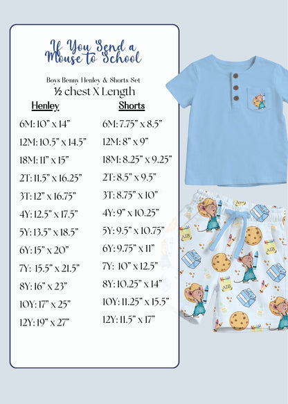 Boys 2 Piece Set - If You Send a Mouse to School