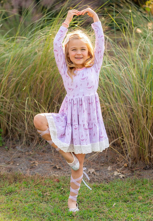 Bamboo Twirl Dress - Dreamy Ballerina