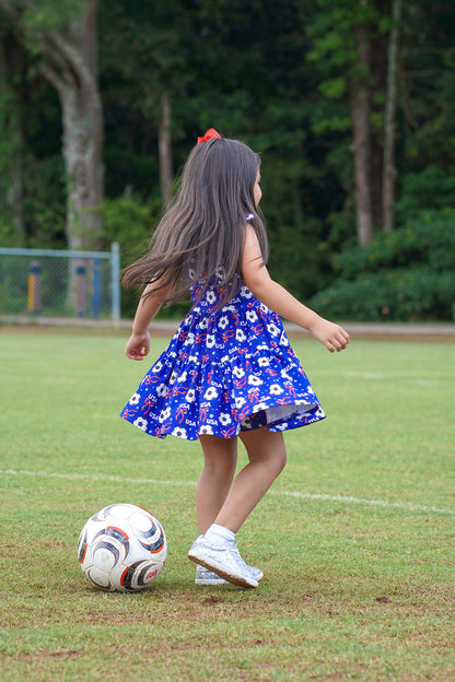 Play All Day Athleisure Dress Set - Red, White & Goal