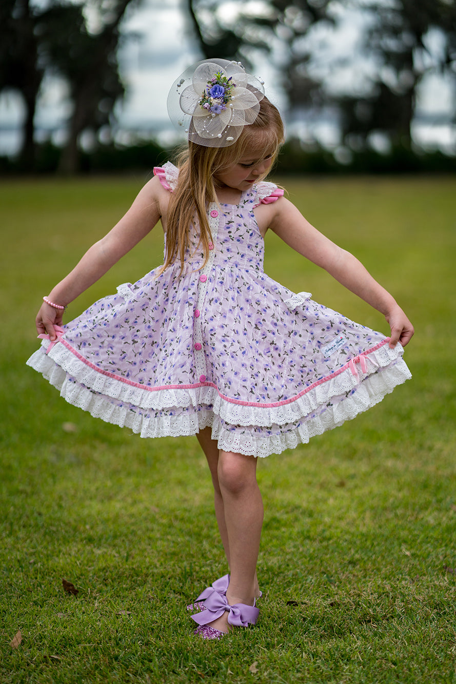 Pretty Petals - Pinafore Dress Set