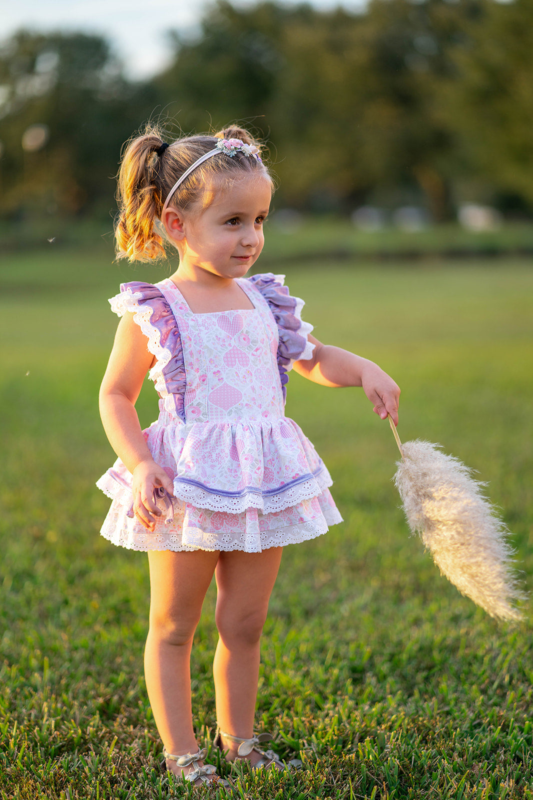 Quilted Hearts - Skirted Romper