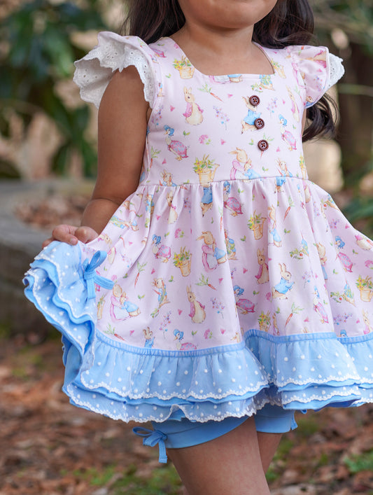 Riley Tunic Set - Pink Peter Rabbit