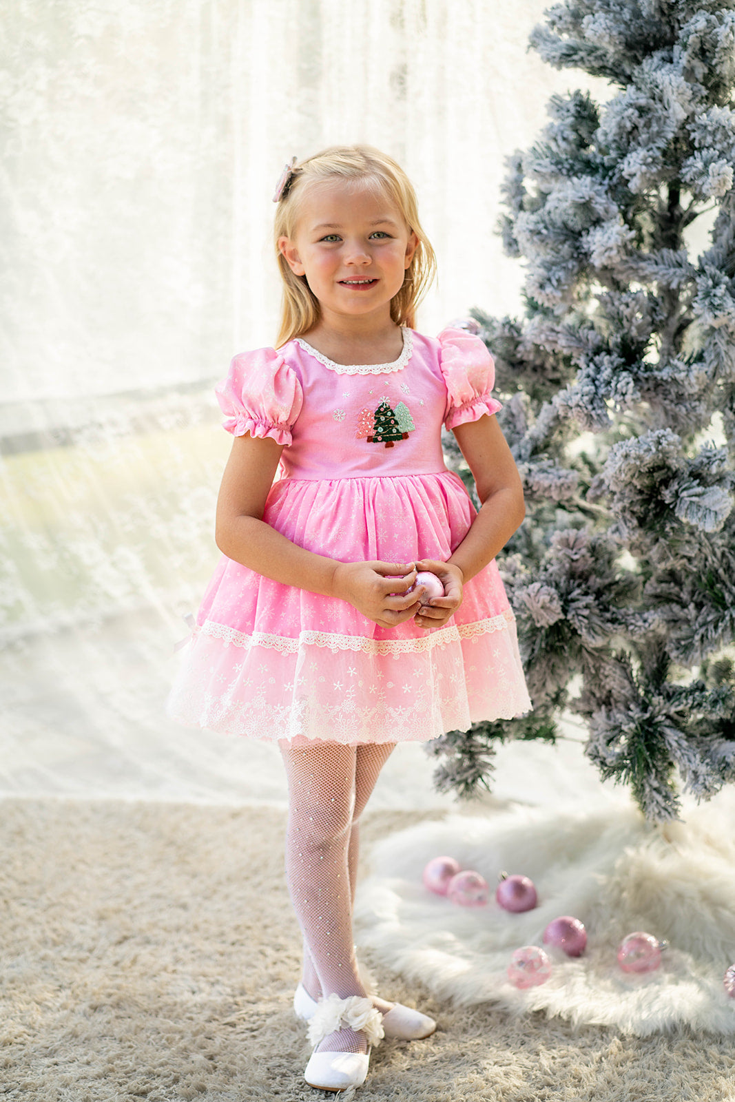 Dreaming of PINK Christmas Dress Set