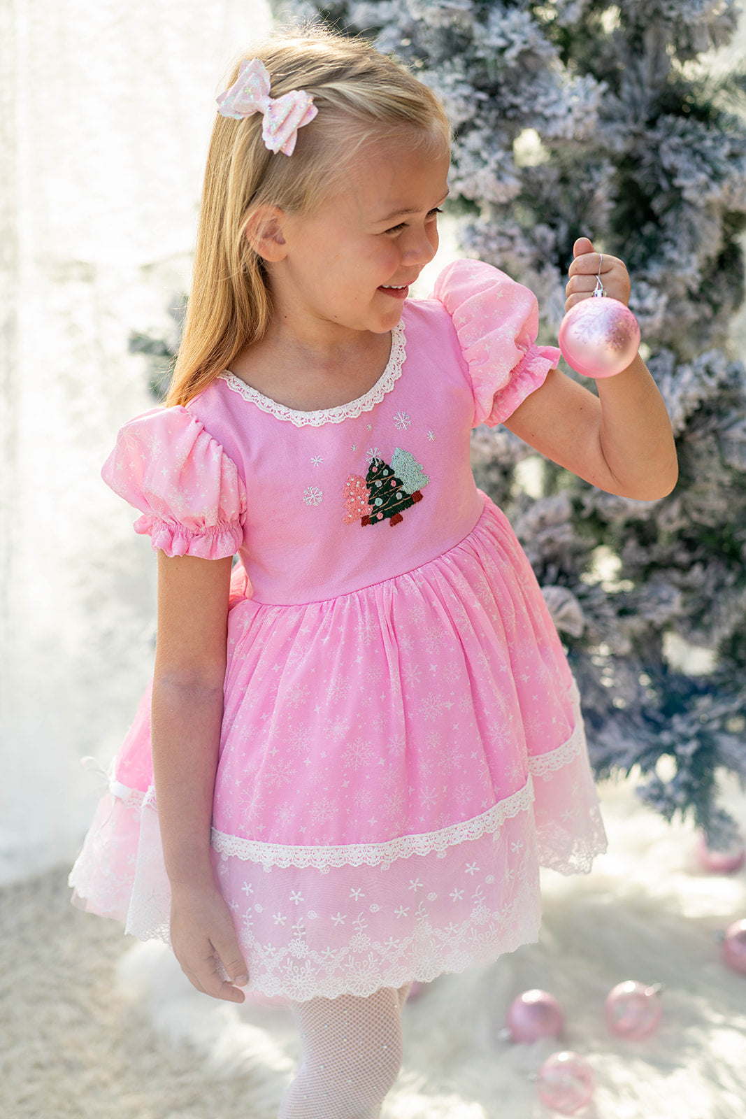 Dreaming of PINK Christmas Dress Set