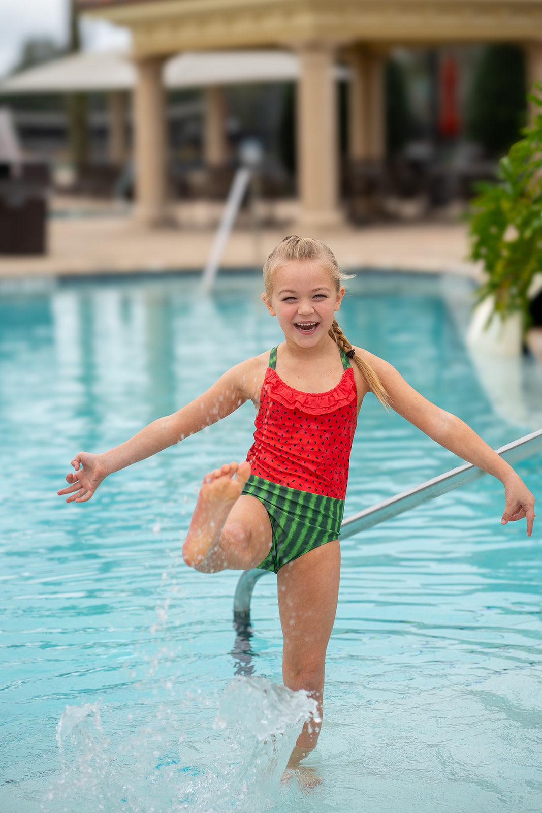 Ruffle One Piece Swim - One in a Melon