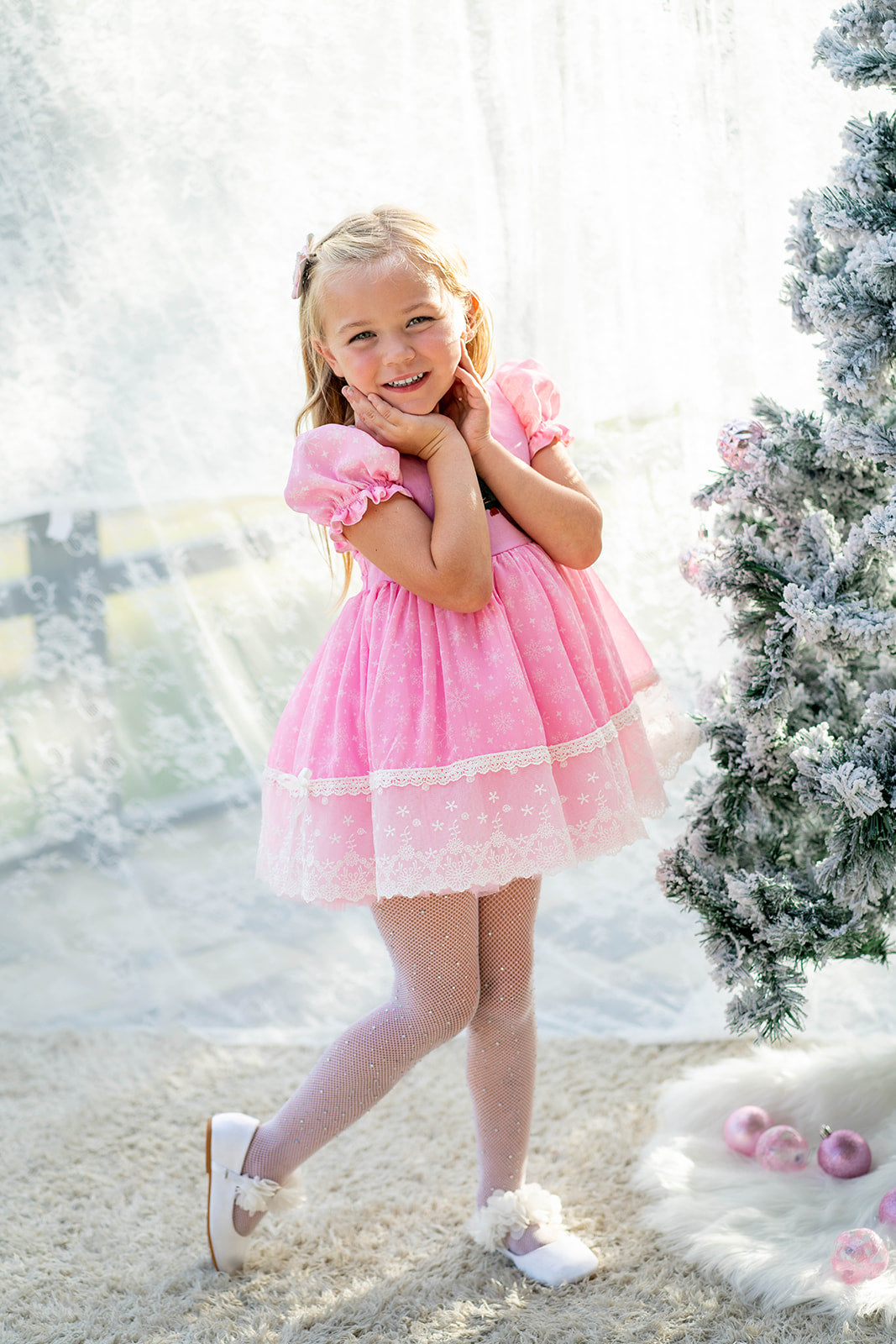 Dreaming of PINK Christmas Dress Set