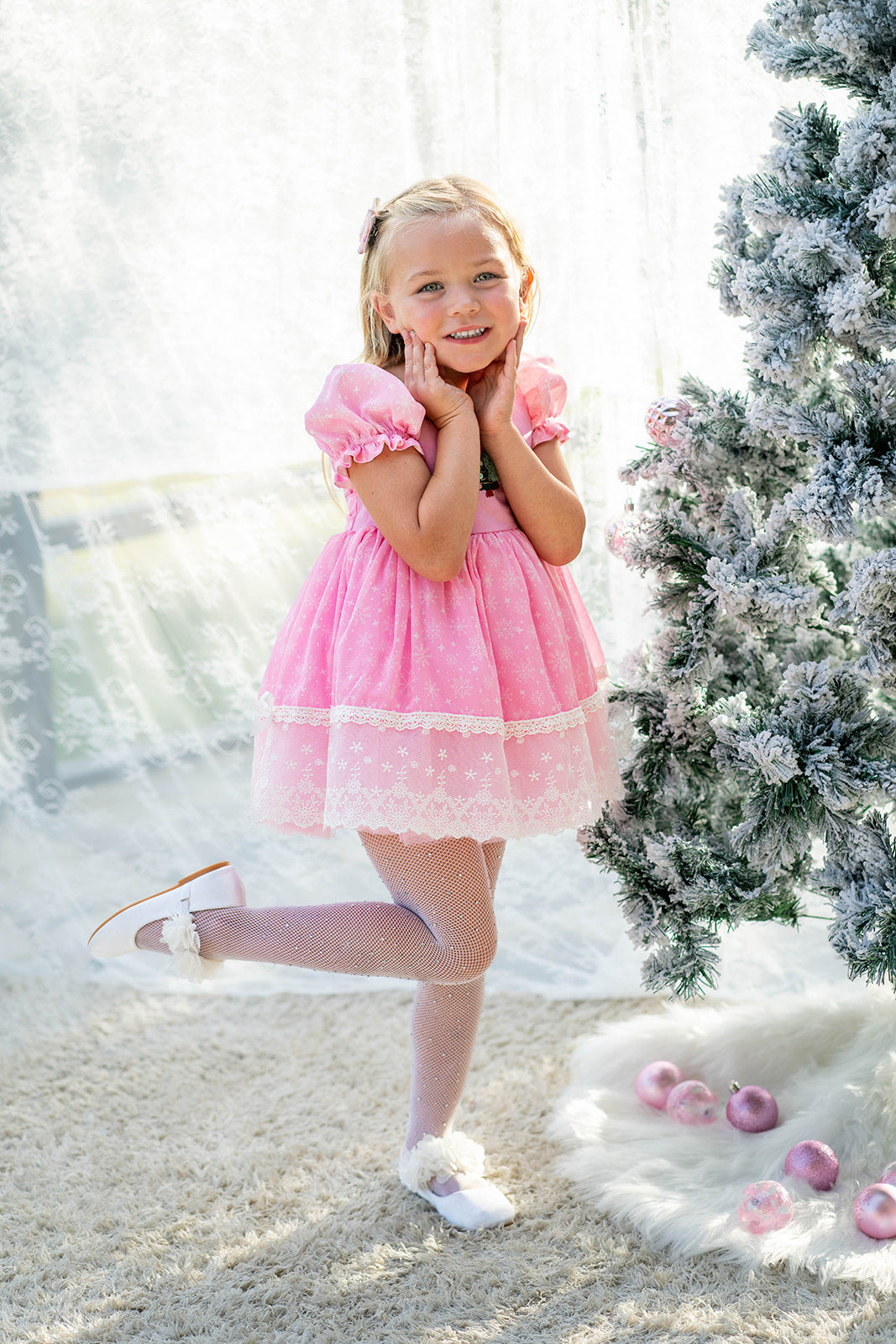 Dreaming of PINK Christmas Dress Set