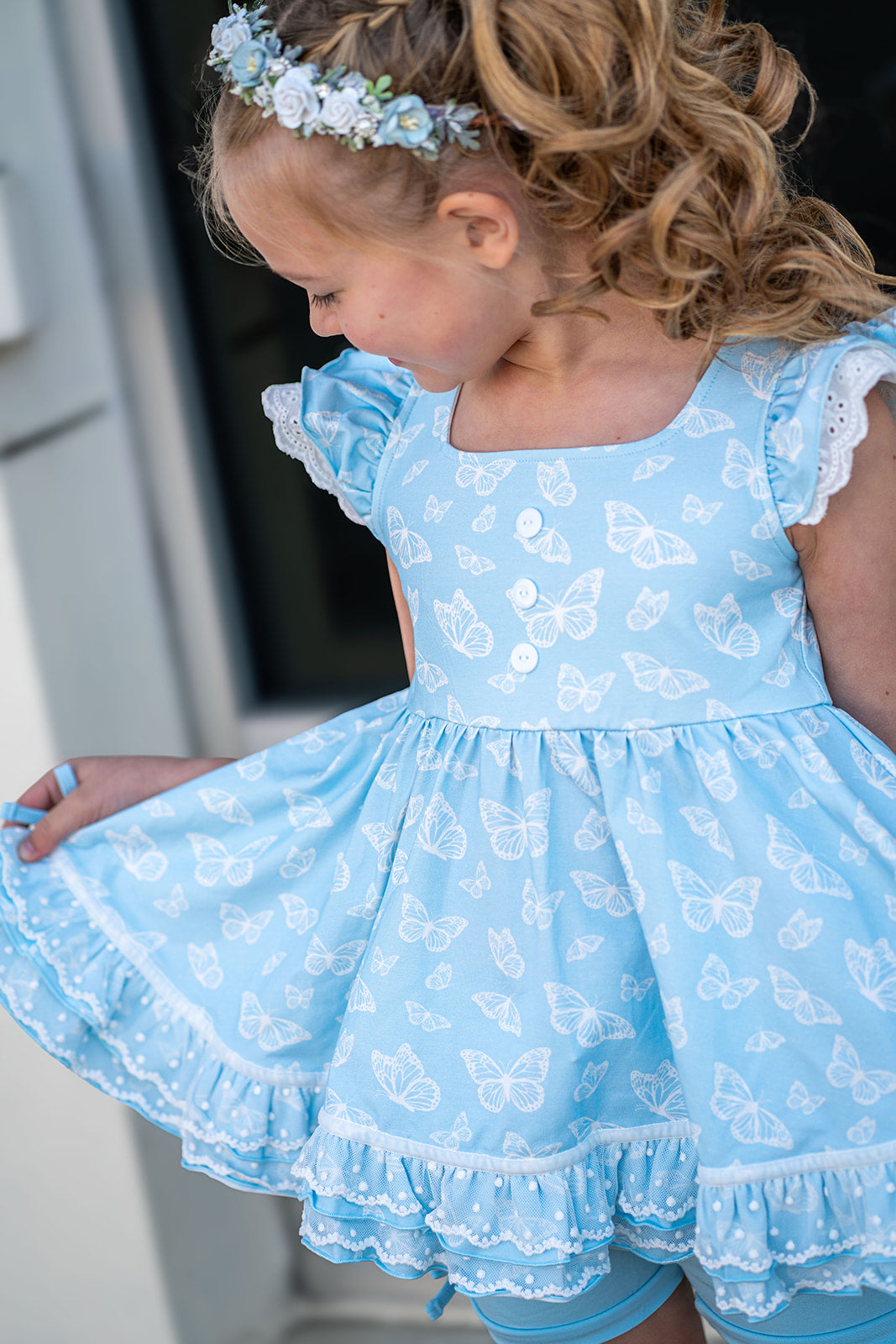 Riley Tunic Set - Butterfly Kisses