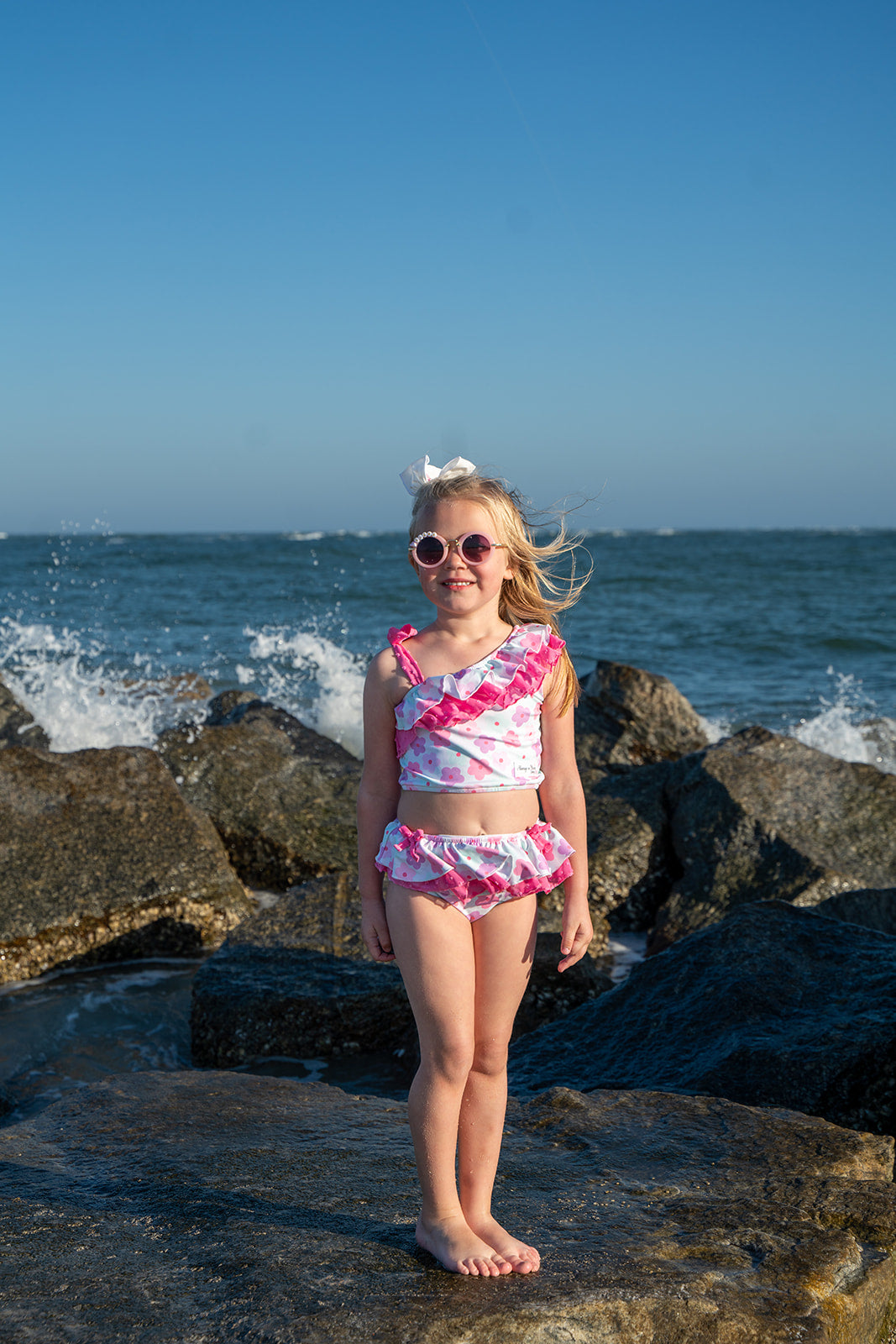 Ruffle Tankini Set - Summer Daisies