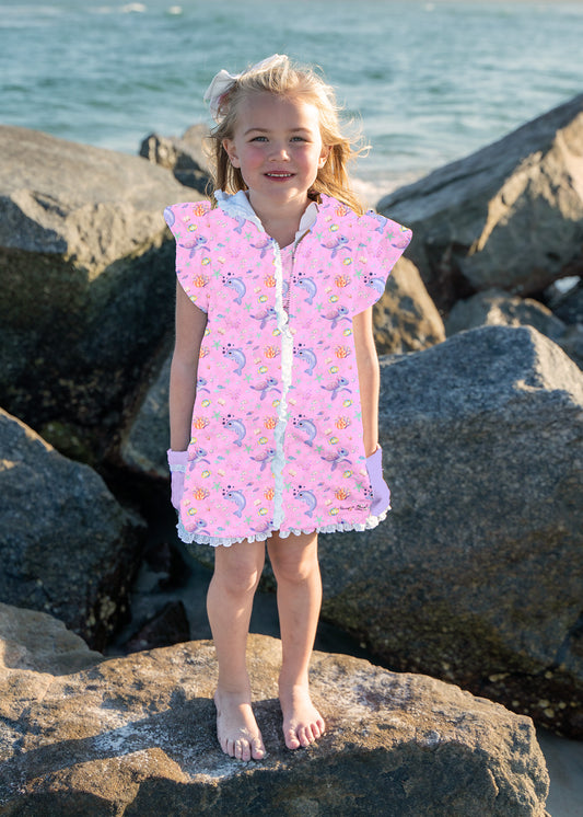 Ruffle Swim Cover - Under The Sea