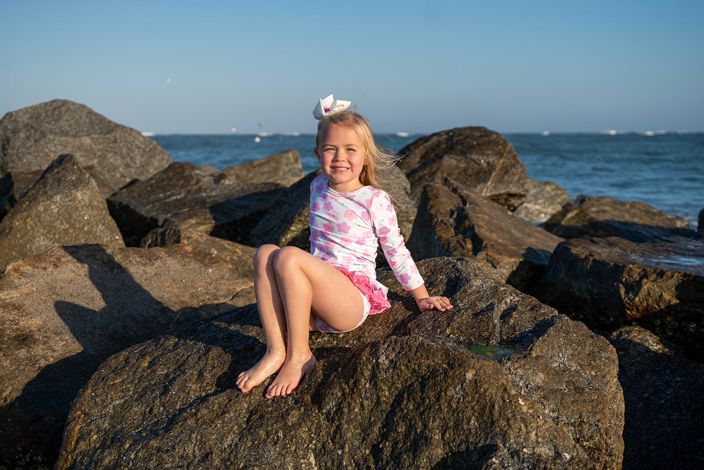 Girls Rashguard - Summer Daisies