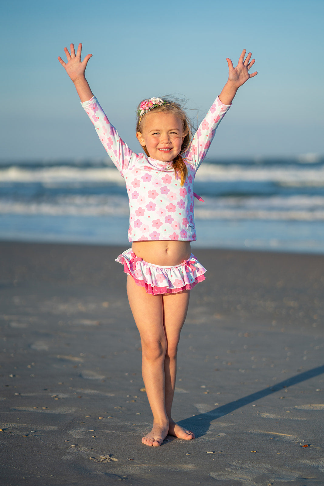 Girls Rashguard - Summer Daisies