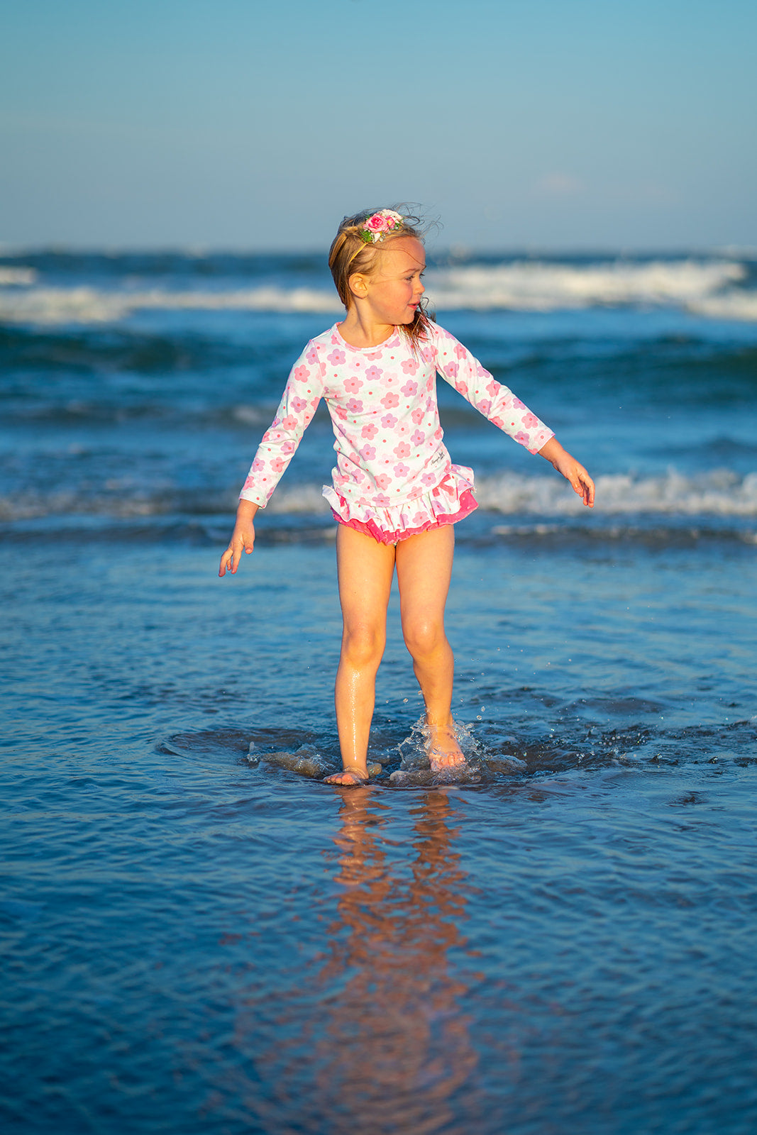 Girls Rashguard - Summer Daisies