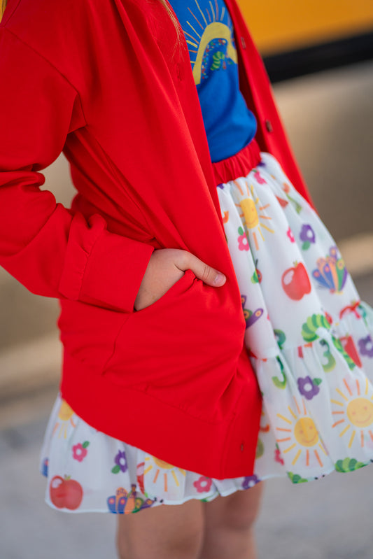 Katie's Cardigan - School Red