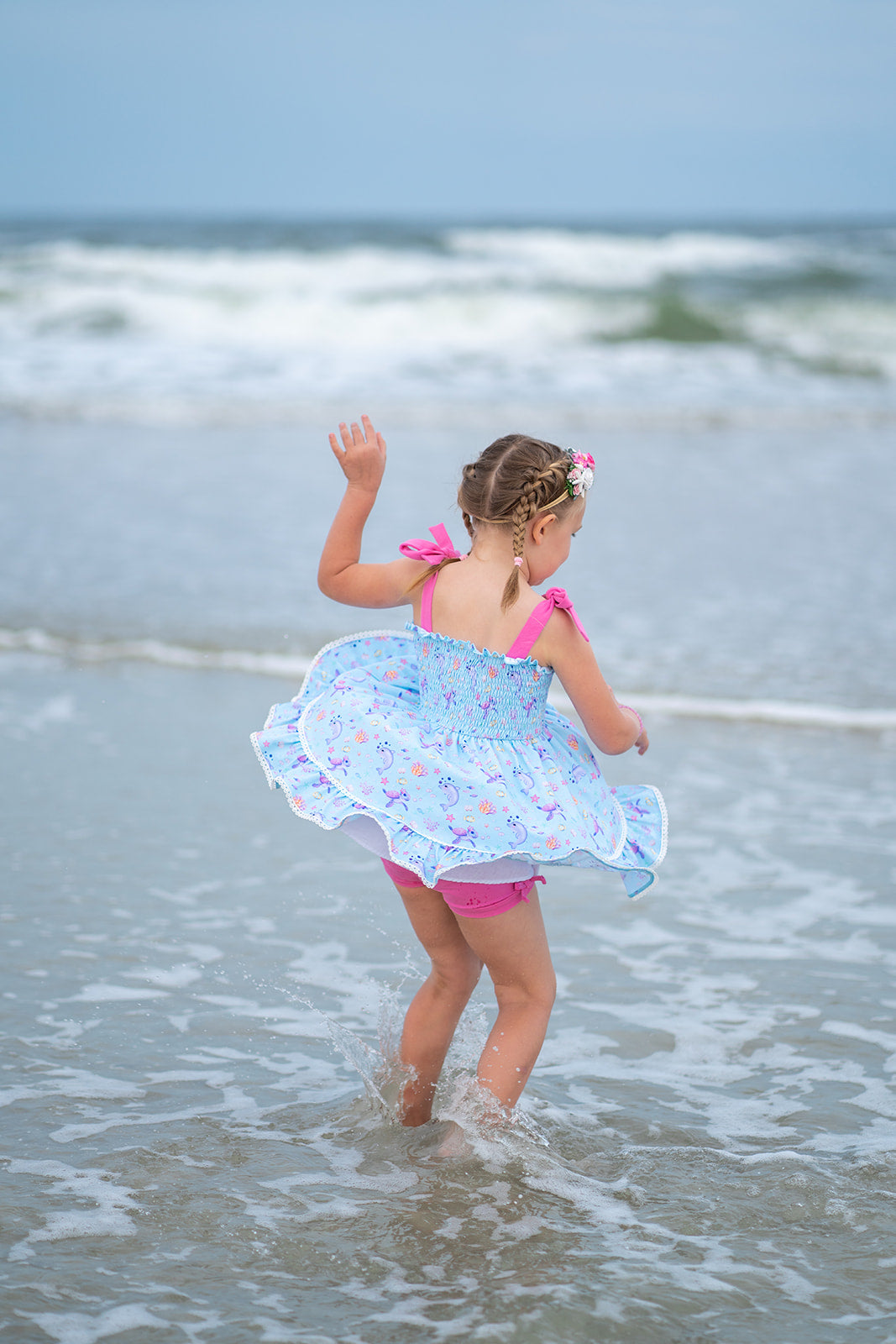 Summer In Bloom Tunic Set - Sea Friends