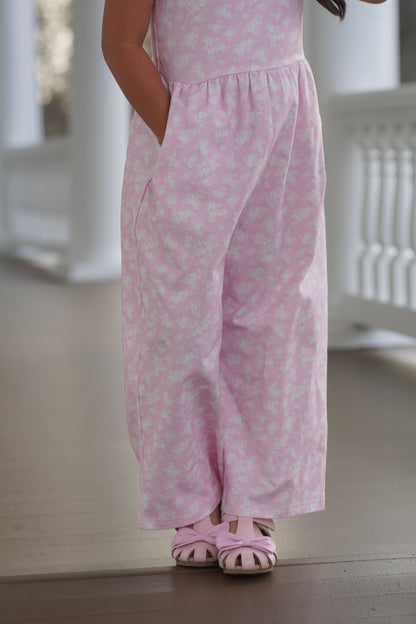 Caroline Leggy Romper - Ditzy Spring Floral