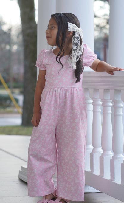 Caroline Leggy Romper - Ditzy Spring Floral