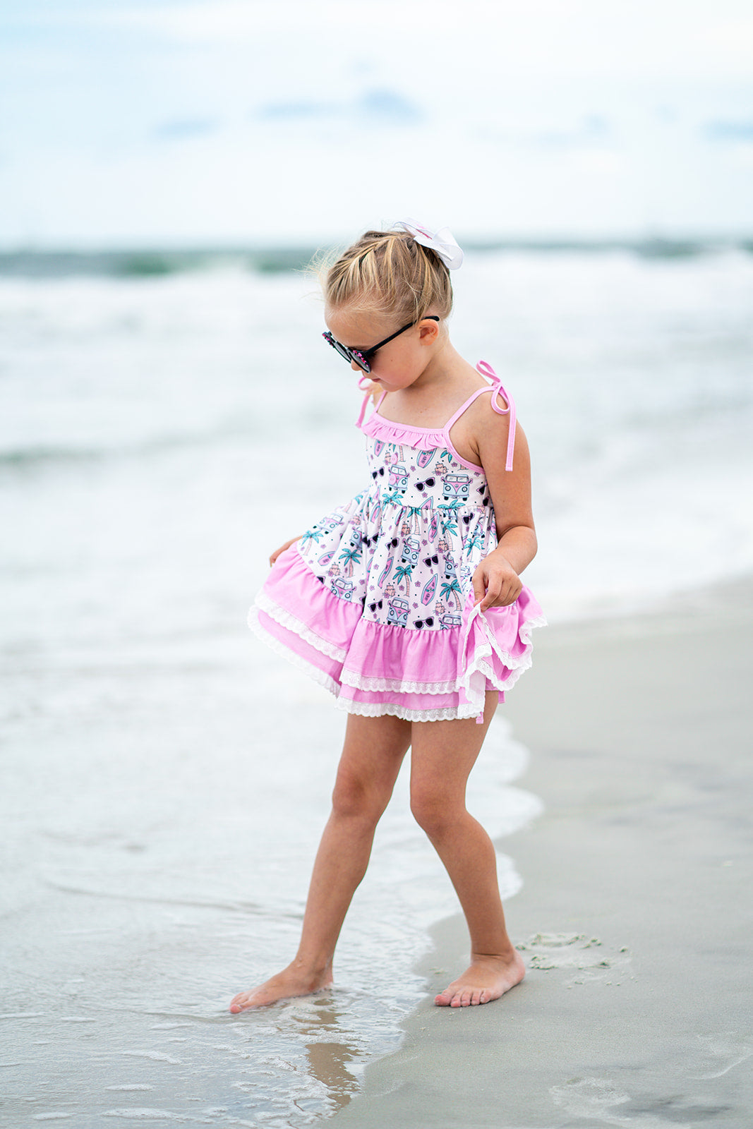 Beach Bum Ruffle Tunic Set