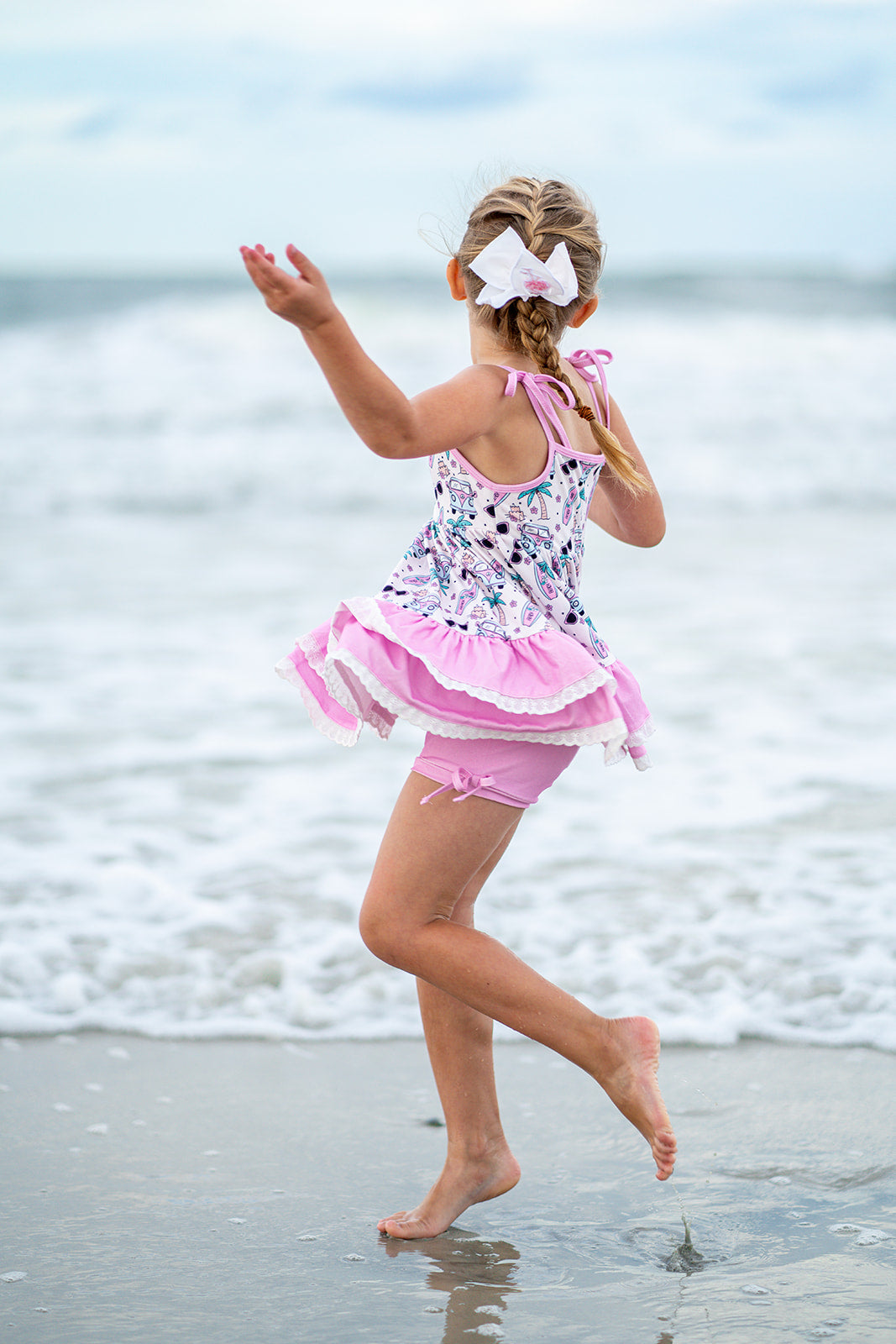 Beach Bum Ruffle Tunic Set