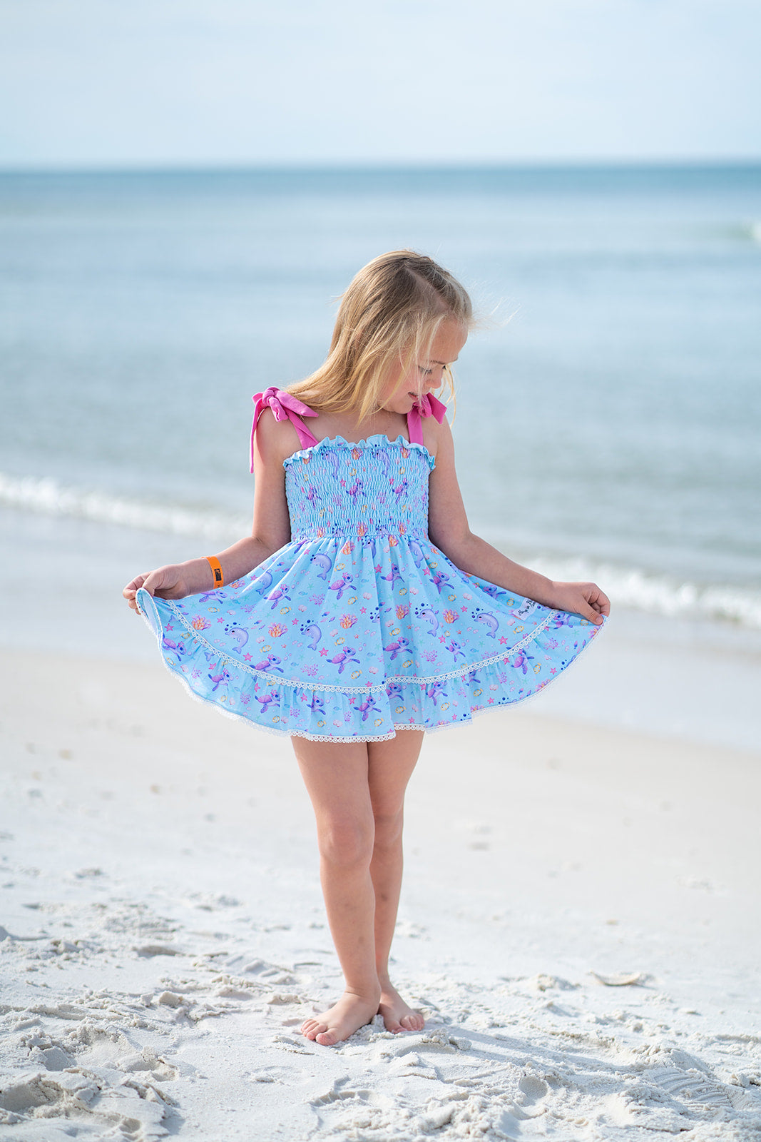 Summer In Bloom Tunic Set - Sea Friends