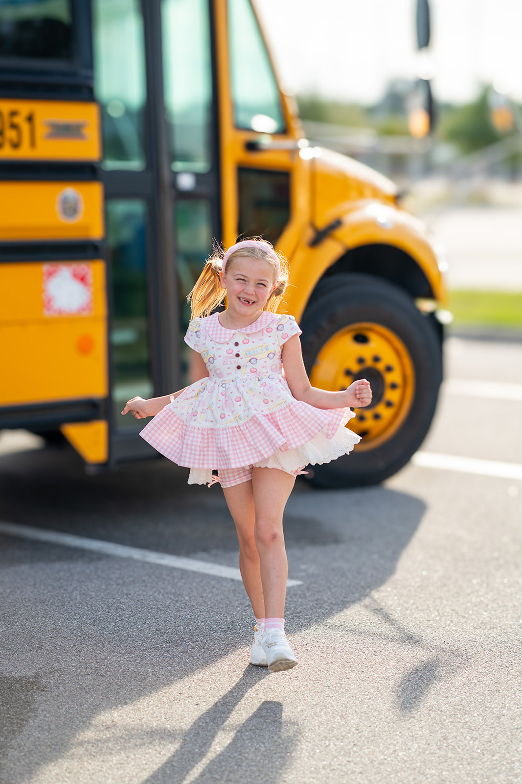 Chloe Tunic Set - Buses & Bows