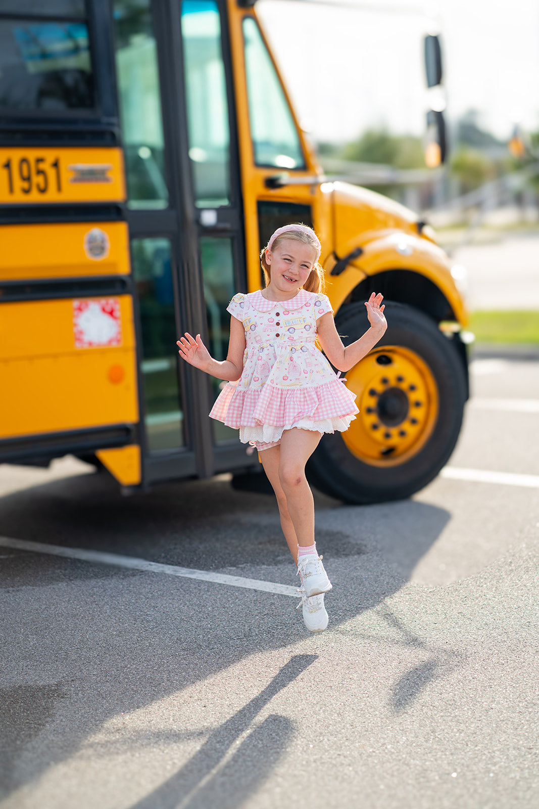 Chloe Tunic Set - Buses & Bows