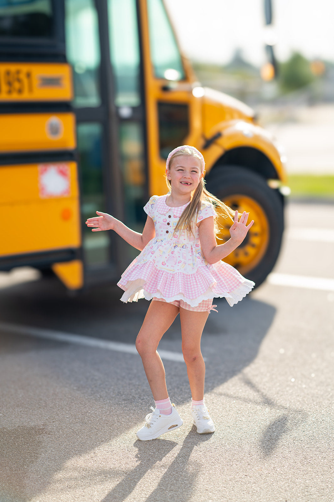 Chloe Tunic Set - Buses & Bows