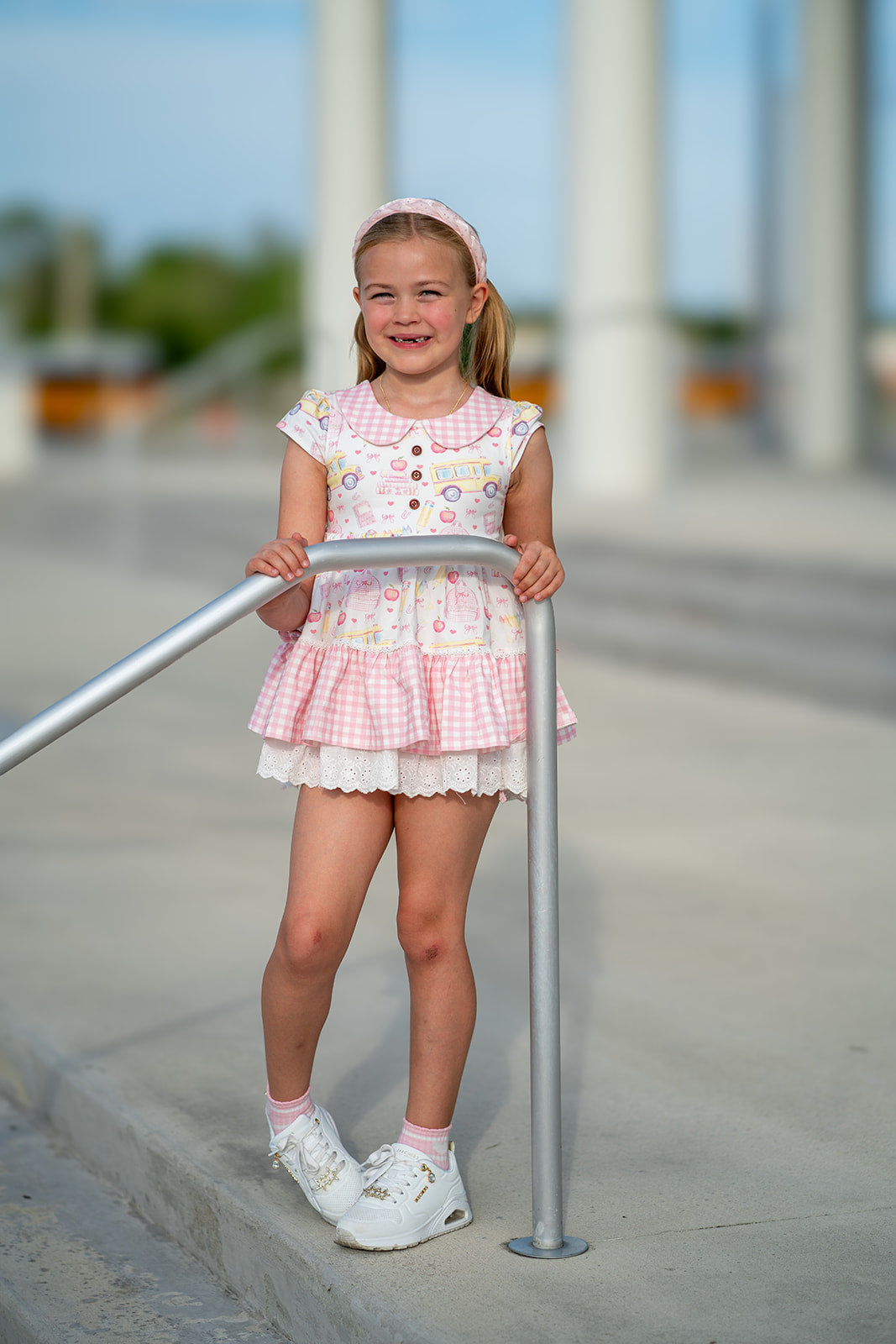 Chloe Tunic Set - Buses & Bows