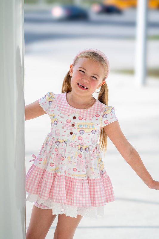 Chloe Tunic Set - Buses & Bows