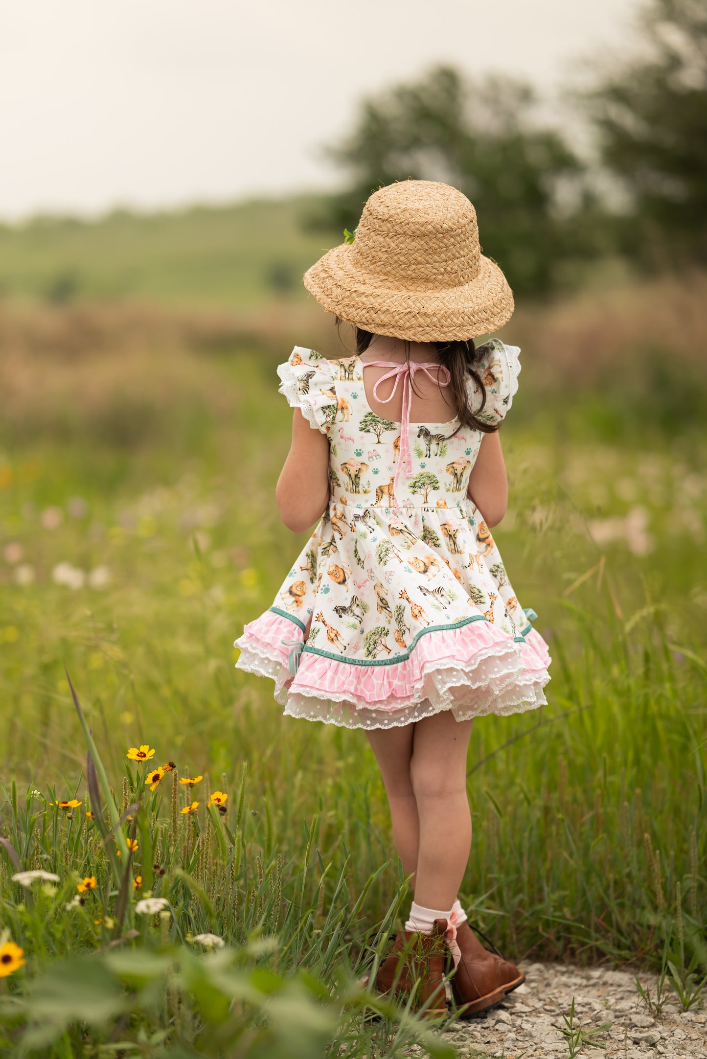 Riley Tunic Set - Pink Safari