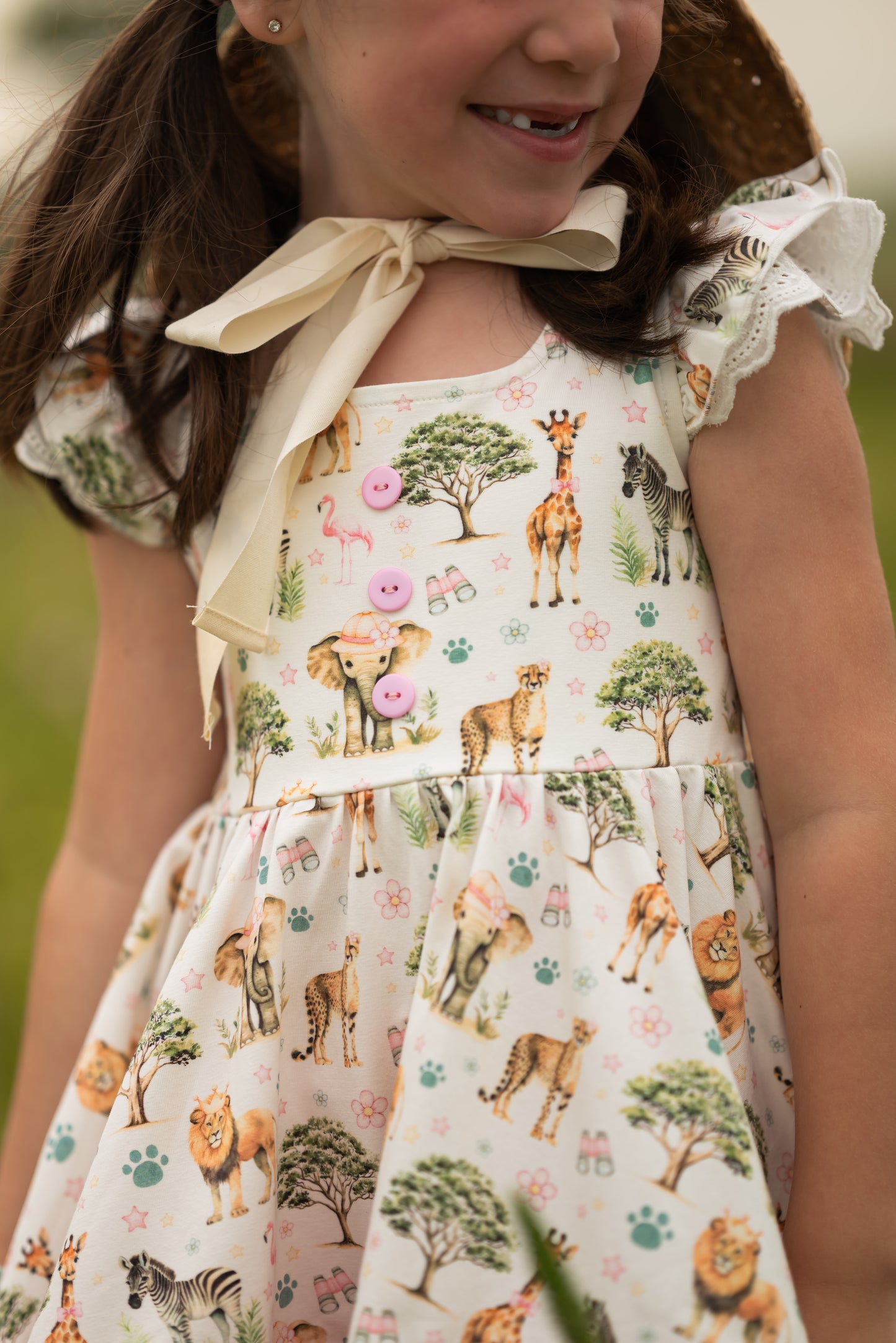 Riley Tunic Set - Pink Safari