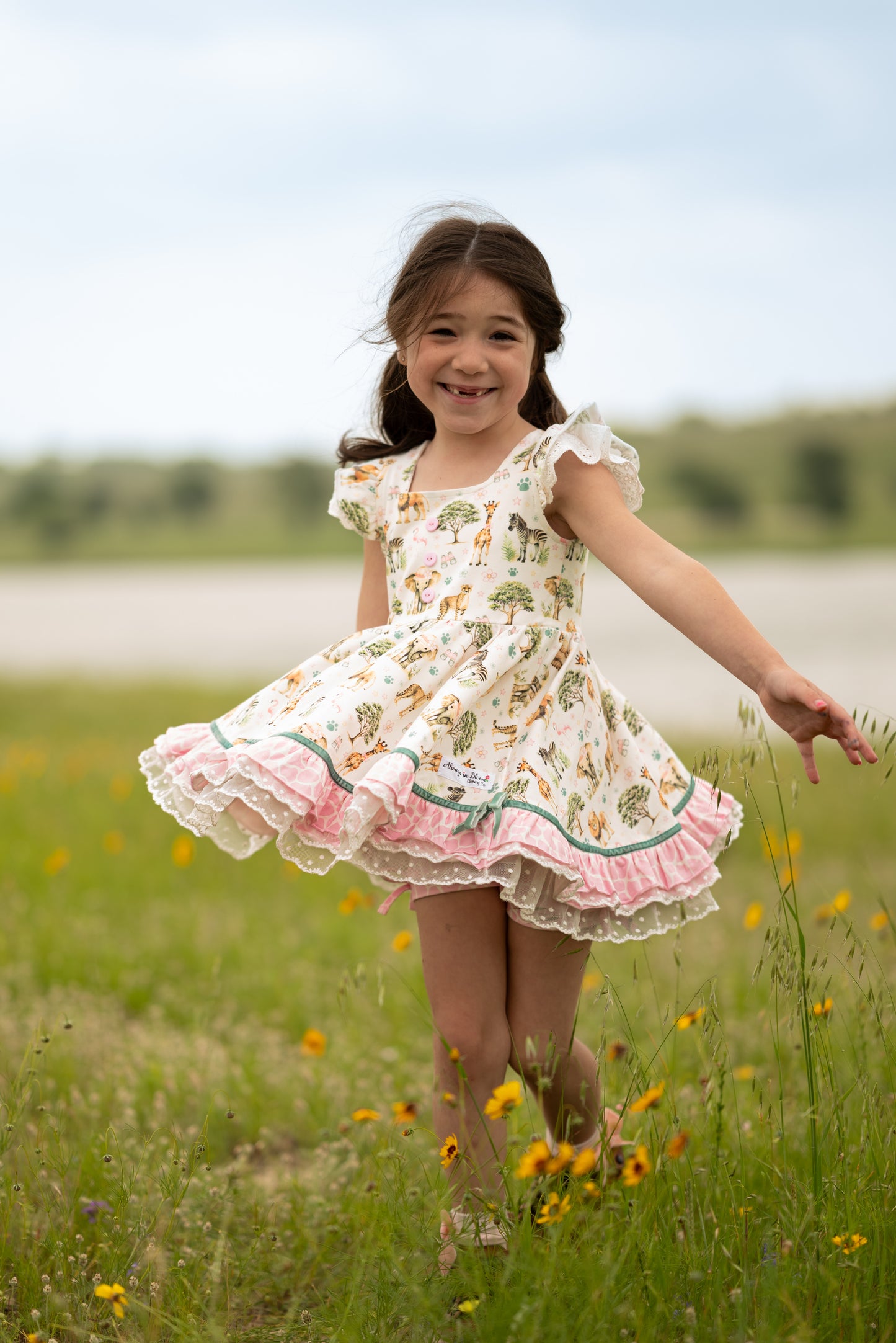 Riley Tunic Set - Pink Safari