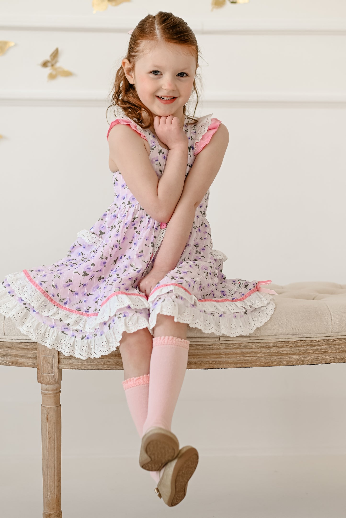 Pretty Petals - Pinafore Dress Set