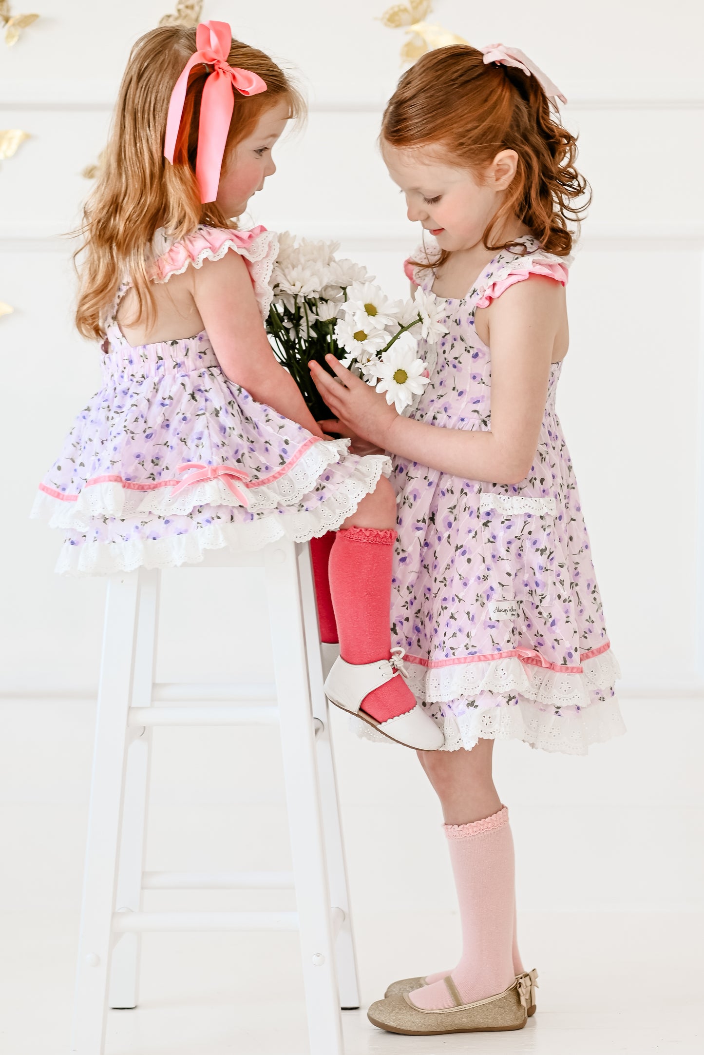 Pretty Petals - Pinafore Dress Set