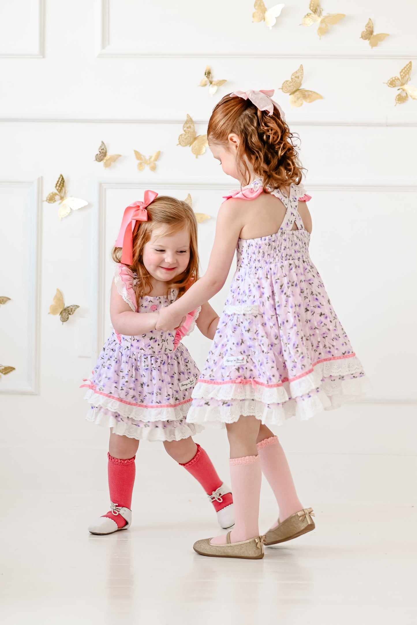 Pretty Petals - Pinafore Dress Set