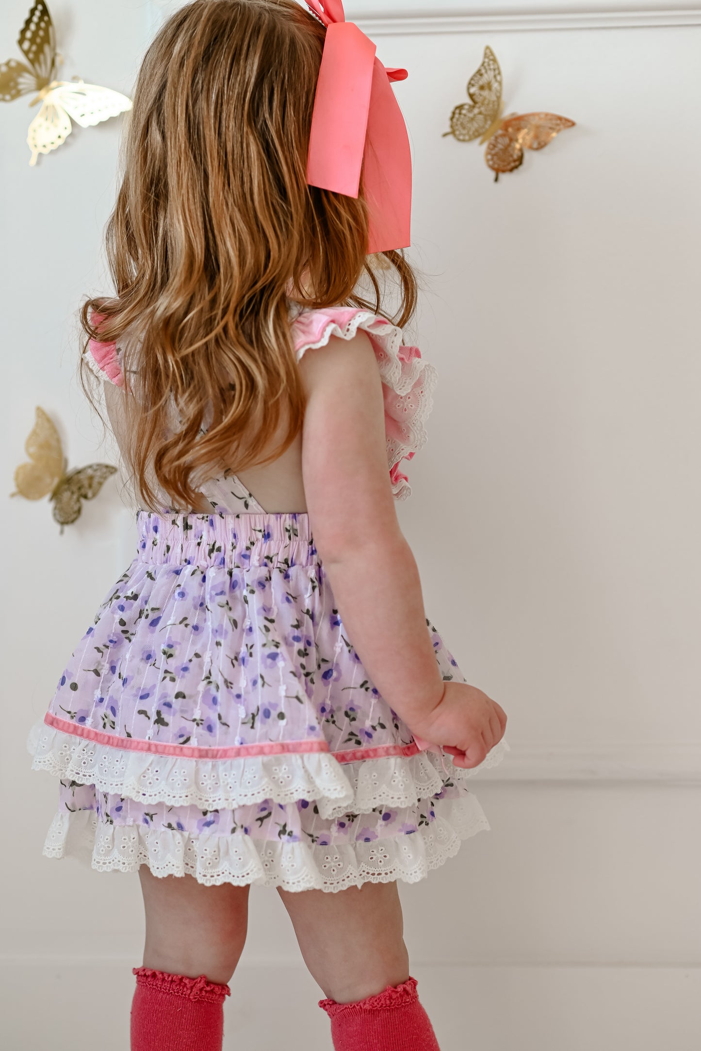 Pretty Petals - Skirted Romper