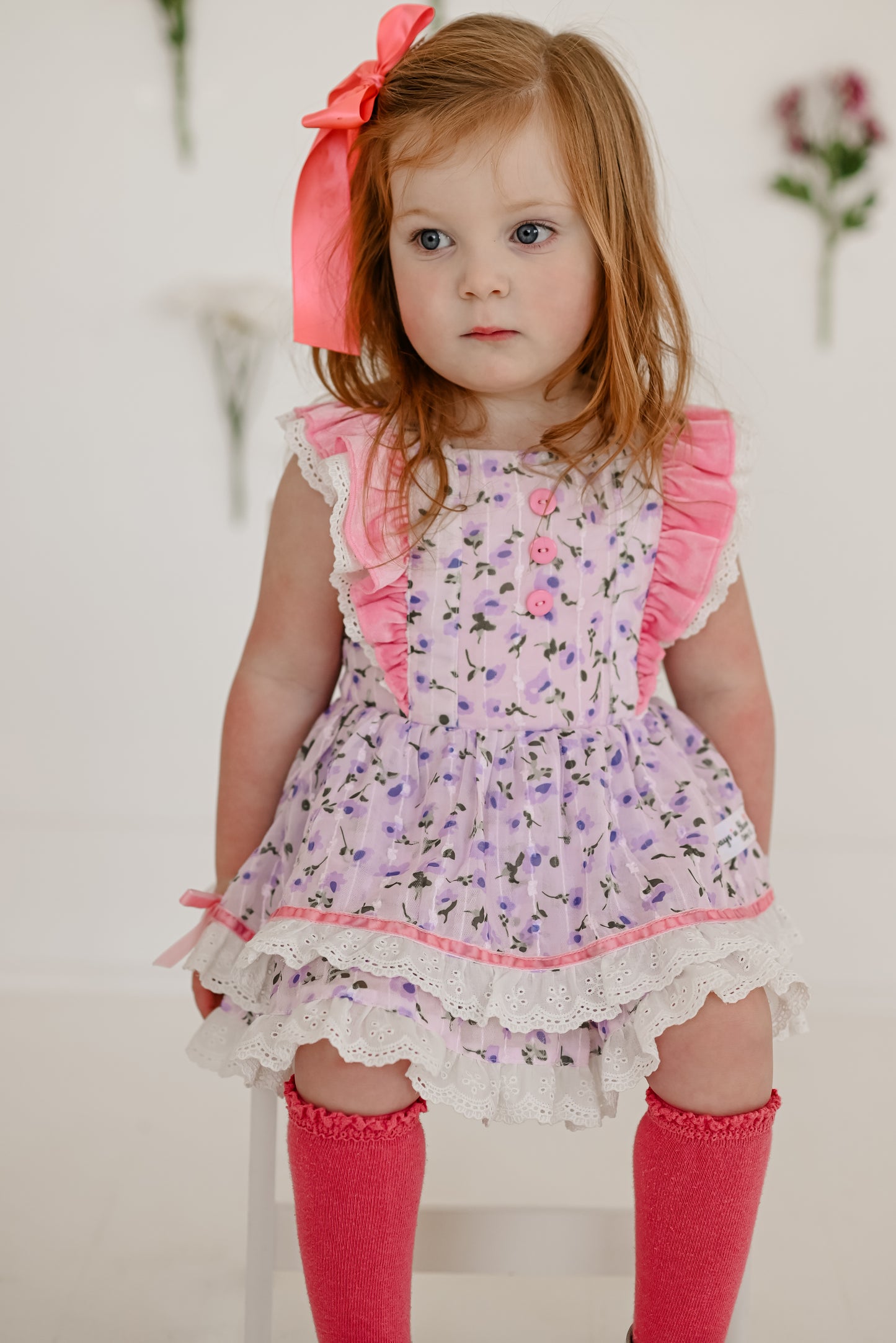 Pretty Petals - Skirted Romper