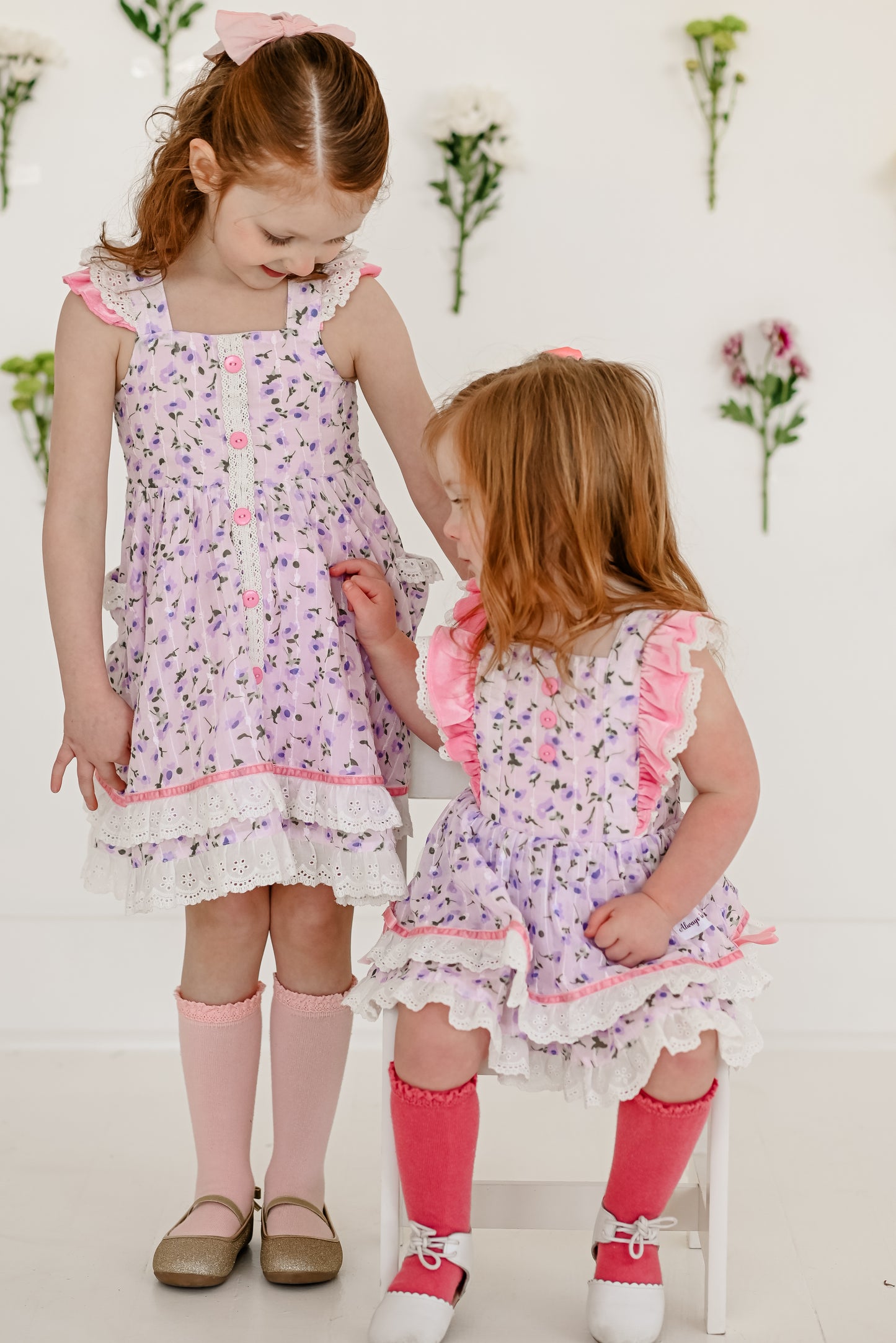 Pretty Petals - Pinafore Dress Set