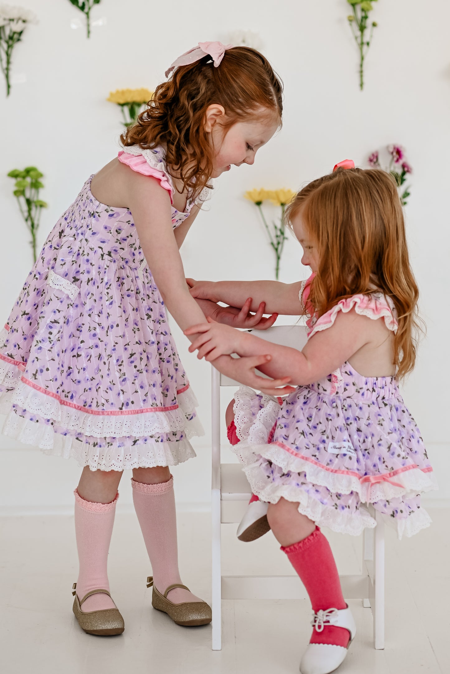 Pretty Petals - Pinafore Dress Set