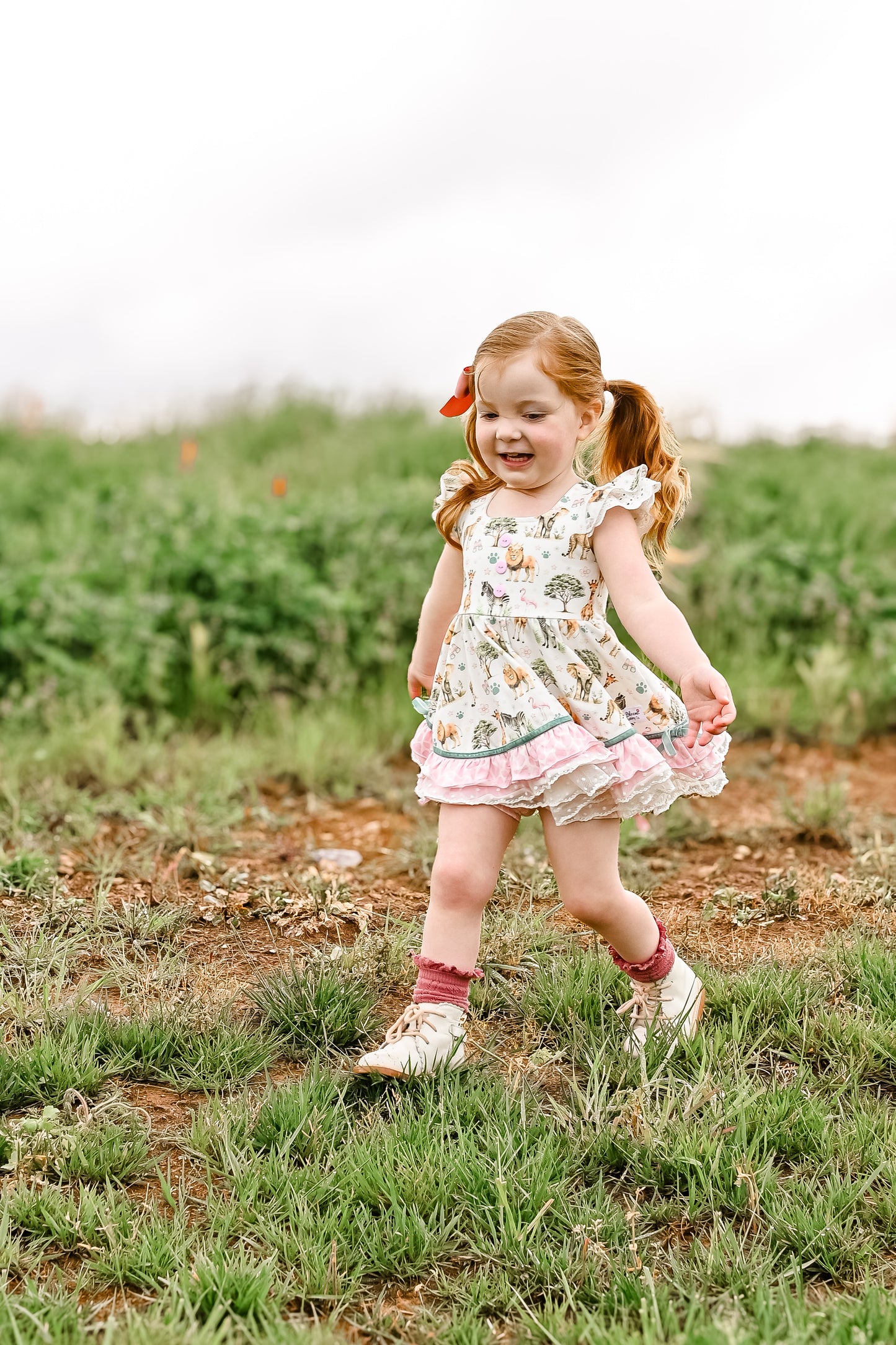 Riley Tunic Set - Pink Safari