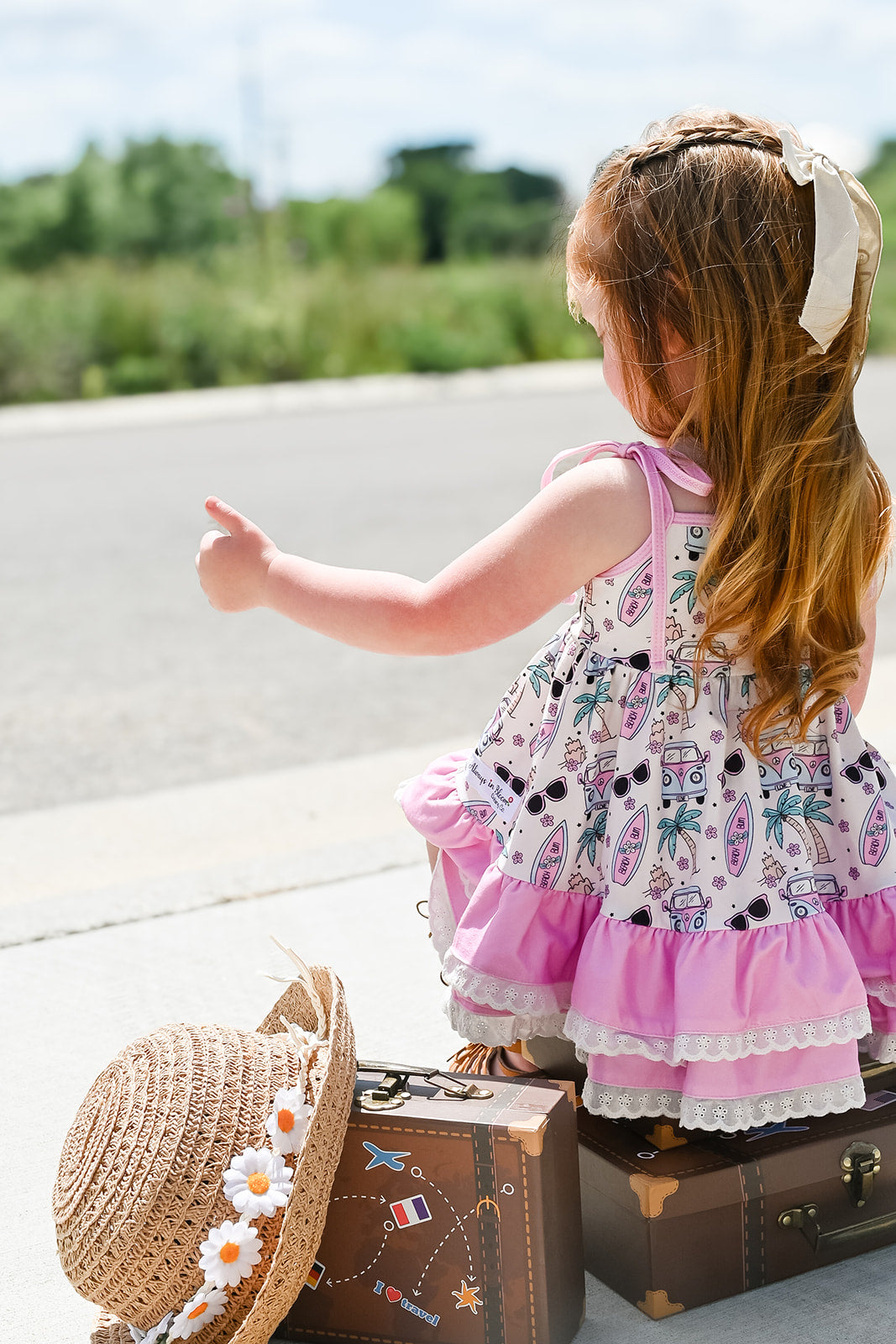 Beach Bum Ruffle Tunic Set