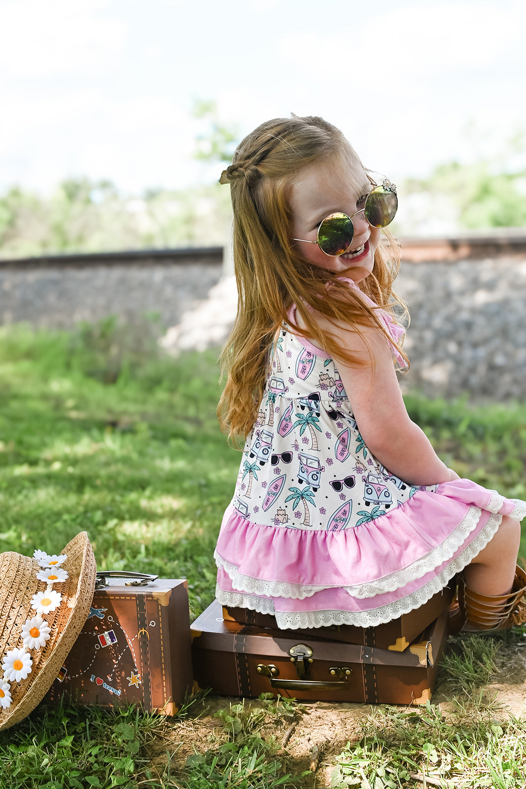 Beach Bum Ruffle Tunic Set