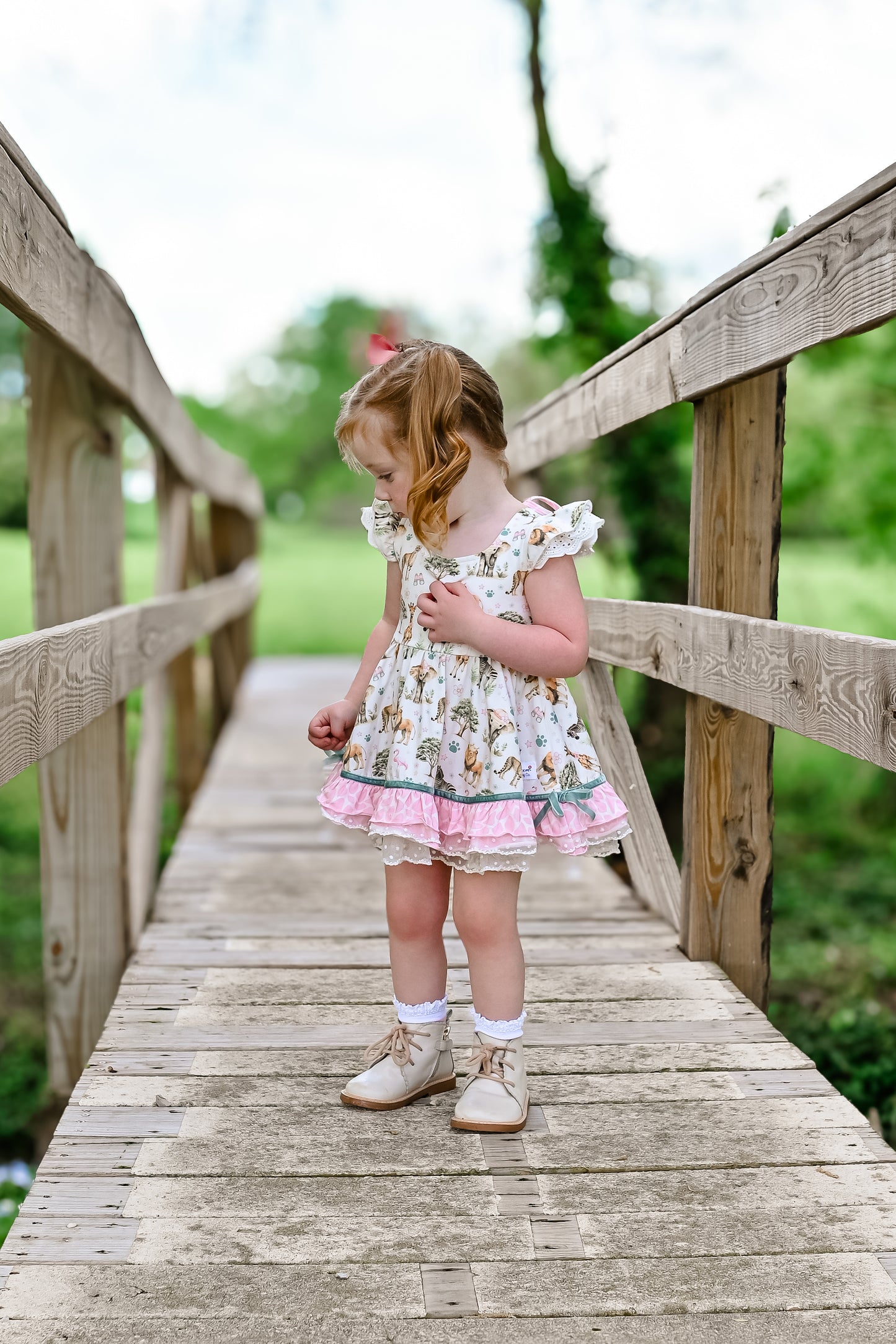 Riley Tunic Set - Pink Safari