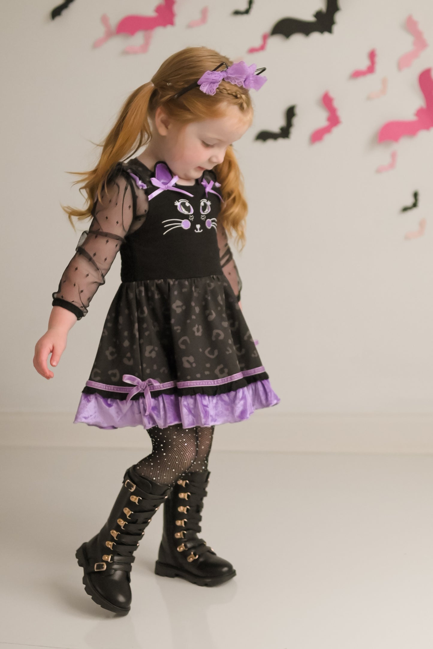 Smitten Kitten Lena Dress Set - Midnight Magic (Black)