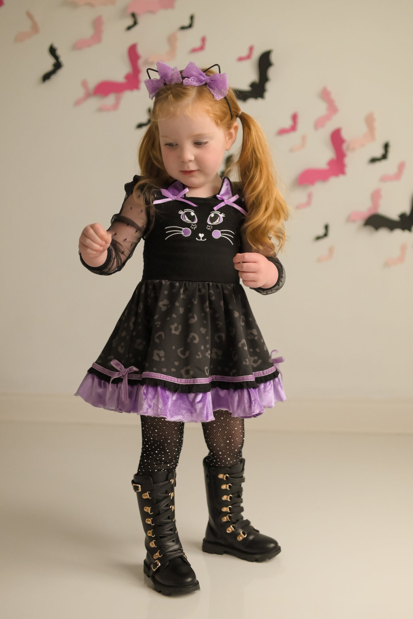 Smitten Kitten Lena Dress Set - Midnight Magic (Black)