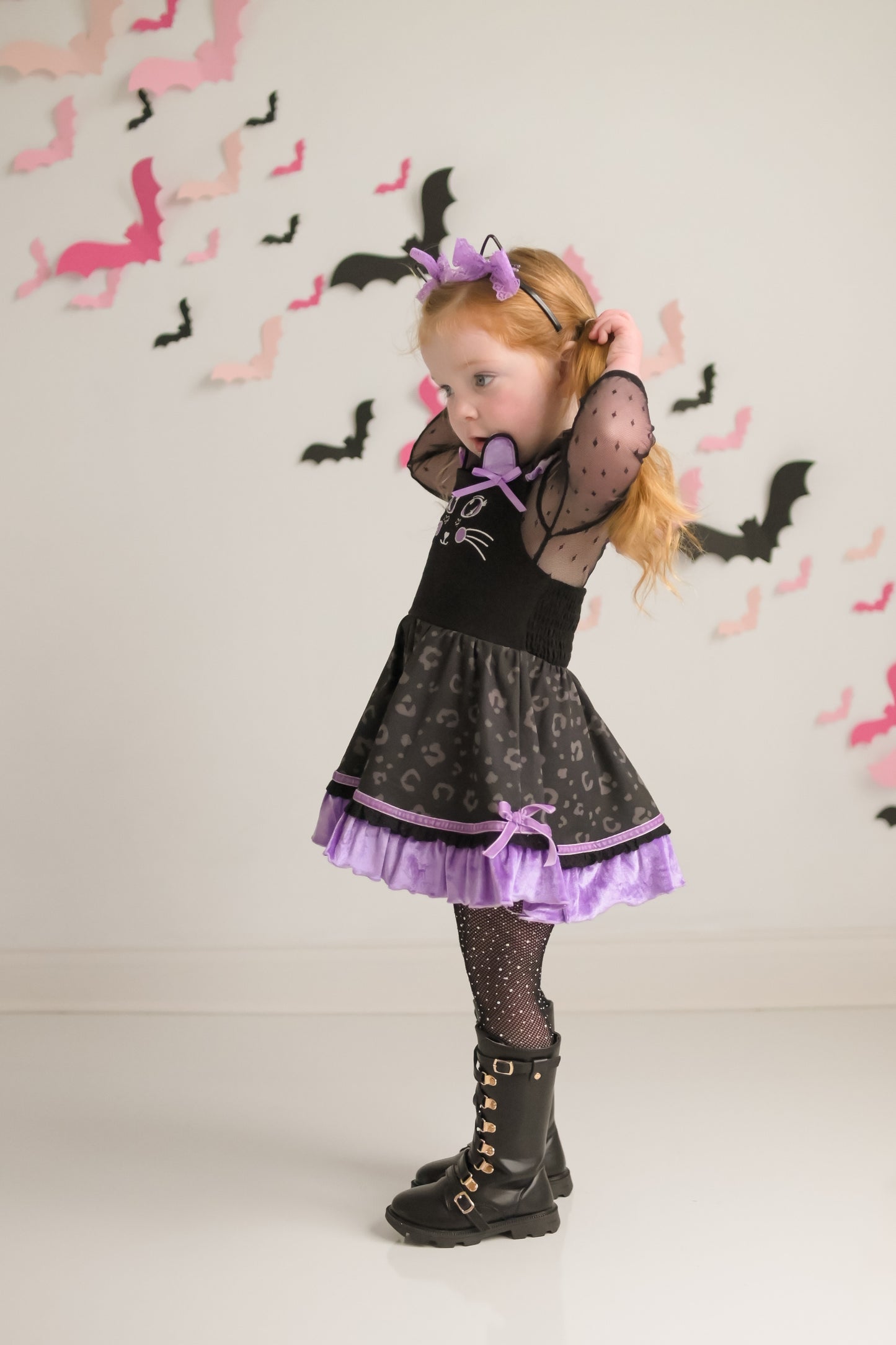 Smitten Kitten Lena Dress Set - Midnight Magic (Black)